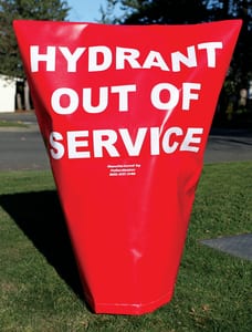 Pollardwater Heavy Duty Hydrant Bag in Red and White PP69202 at Pollardwater