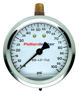 WIKA 2-69/100 in. 60 psi Pressure Gauge W4220510 at Pollardwater