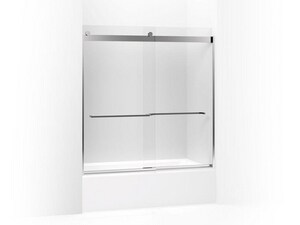 Kohler Levity 62 In Sliding Bath Door With Crystal Clear Glass