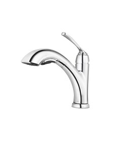Pfister Cantara Single Handle Pull Out Kitchen Faucet In Polished