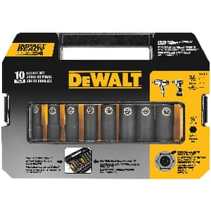 DEWALT Impact Ready® 3/8 in. 10-Piece Driver Socket Set DDW22838 at Pollardwater