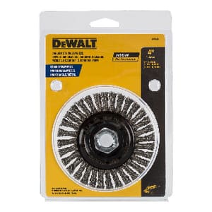 DEWALT 20000 RPM Stainless Steel Silver Brazing Wire Wheel DDW49204 at Pollardwater