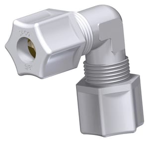 Jaco 1/4 in. Straight Polypropylene Compression Union Elbow J504PO at Pollardwater
