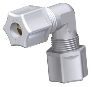 3/8 in. Straight Polypropylene Compression Union Elbow J506PO at Pollardwater