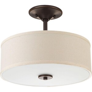 Progress Lighting Inspire 17w 1 Light Semi Flush Mount Ceiling