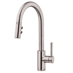 Pfister Stellen Single Handle Pull Down Kitchen Faucet With Three