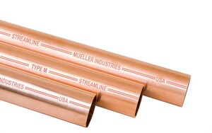 x 10 ft L Dia Watts  Pre-Cut Copper Tubing  Type M  1/4 in 