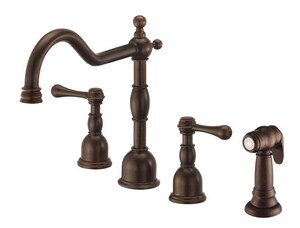Danze Opulence Two Handle Kitchen Faucet In Tumbled Bronze