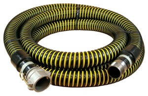 Abbott Rubber Co Inc 1-1/2 in. x 20 ft. NPSM Male x Female Quick Connect Vinyl Suction Hose in in Yellow and Black A1230150020CN at Pollardwater