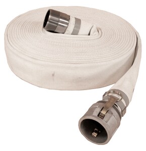 Abbott Rubber Co Inc 2-1/2 in. x 50 ft. NPSM Male x NPSM Female Double Jacket Mill Discharge Hose in White A1132250050CN at Pollardwater