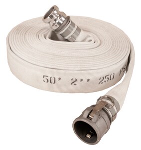 Abbott Rubber Co Inc 4 in. x 50 ft. Adapter x Coupler Aluminum Discharge Hose in White A1130400050CE at Pollardwater