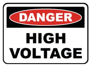 Accuform Signs 14 x 10 in. Aluminum Sign - DANGER HIGH VOLTAGE KEEP OUT AMELC128VA at Pollardwater