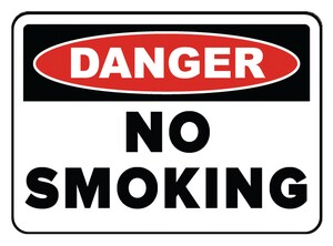 Accuform Signs 14 x 10 in. Aluminum Sign - DANGER NO SMOKING AMSMK133VA at Pollardwater