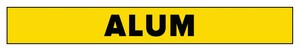 Accuform Signs 2-1/2 x 12 in. Aluminum Pipe Marker in Yellow ARPK133SSD at Pollardwater