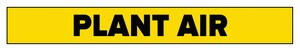 Accuform Signs 1 x 8 in. Plant Air Pipe Marker in Yellow ARPK563SSA at Pollardwater