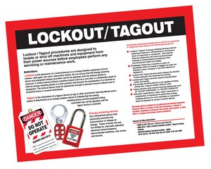 *NLA 18X24 L/OUT/TAGOUT POSTER APST601 at Pollardwater
