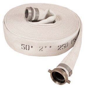 Abbott Rubber Co Inc 1-1/2 in. x 50 ft. MNST x FNST Polyester and Rubber Mill Discharge Hose in White A1132150050NST at Pollardwater