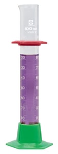 VEE GEE Scientific 2355 Series 100ml Graduated Cylinder with Plastic Base V2355100 at Pollardwater