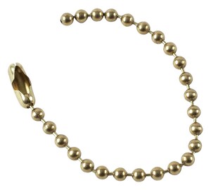 Accuform 4-1/2 in. Brass Beaded Chain 100/Pk AHTL604 at Pollardwater