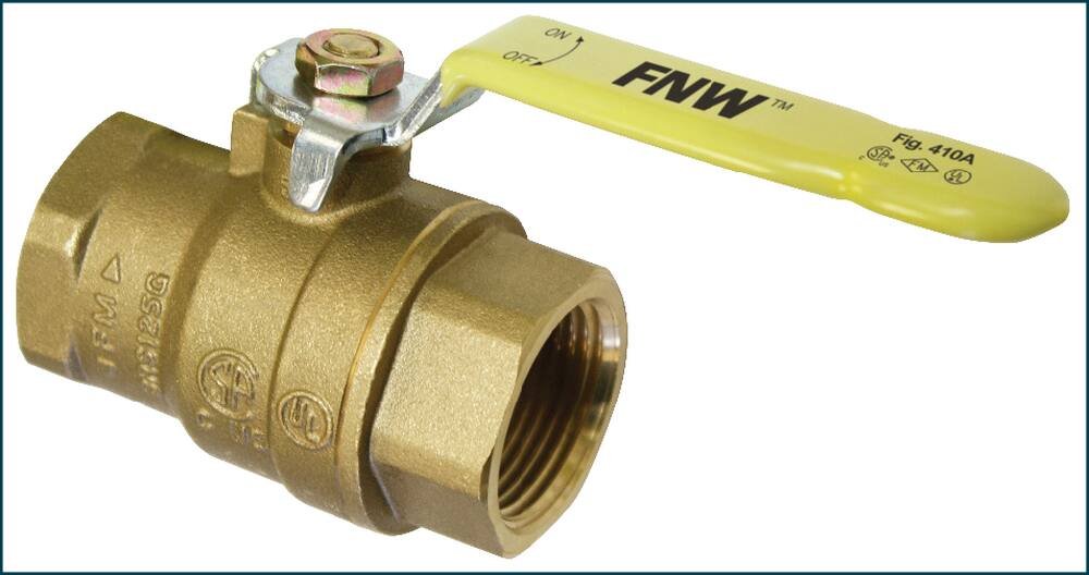 <strong>Figure 410A</strong><br />Brass Full Port NPT 600# Ball Valve