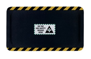 M+A Matting Hog Heaven™ 33 x 60 x 7/8 in. Indoor Mat in Black and Yellow A424023360 at Pollardwater