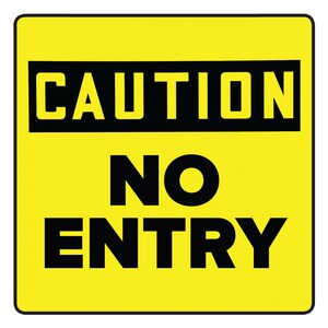 Accuform Signs 10 in. Label - No Entry - Restricted Area APFC640 at Pollardwater