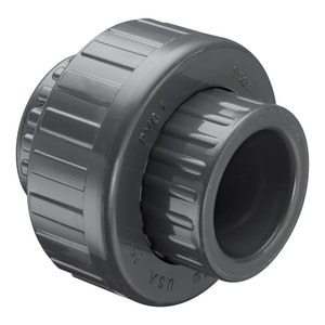 2000 Series 1/4 in. Socket Straight Schedule 80 PVC Union with FKM O-Ring Seal S857002 at Pollardwater