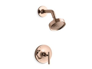 Kohler Purist Single Handle Shower Faucet In Vibrant Rose Gold