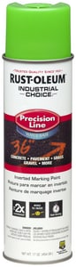 Rust-Oleum® Industrial Choice™ Precision Line® M1800 System 17 oz. Marking Spray Water Based in Fluorescent Green R203032 at Pollardwater