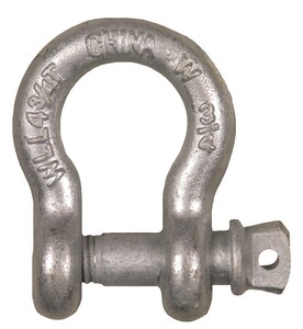 Lift-All® 7/8 in. Galvanized Screw Pin Anchor Shackle L78SPASI at Pollardwater