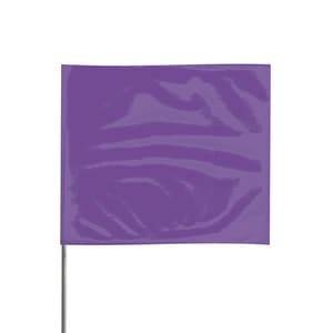Presco 21 x 4 x 5 in. Plastic and Wire Marking Flag in Purple (Pack of 100) P4521PP at Pollardwater