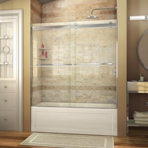 Dreamline Essence 60 In Frameless Bypass Tub And Shower Door With