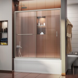 Dreamline Infinity Z 60 In Frameless Sliding Tub And Shower Door