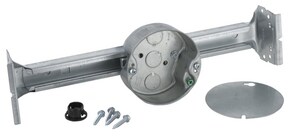 Raco Kwik Brace 4 1 4 In Round Ceiling Fan Box With Brace In