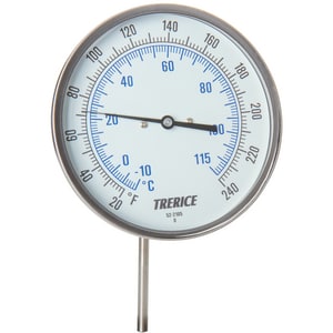 Details about   Trerice B8320227 Bi-Metal Thermometer 3" 0/250F Rear 1/2" NPT New in Box 