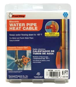 Thermwell Products Frost King® 24 ft. 7W 120 V Heating Cable THC24 at Pollardwater