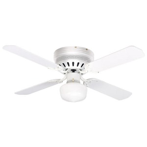 Craftmade International Schoolhouse Ceiling Fan With 42 In Blade Span And Light Kit In White Cu42ww4c Ferguson