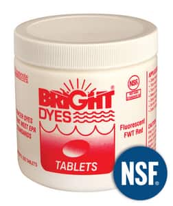 Bright Dyes Water Tracing Dye, Red, 200 Tablets