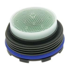 Aerated Regular Acetal Neoperl 30 1350 5 PCA Perlator HC SSR Economy Flow Aerator Insert with Washer Adjustable Bottom 1.5 GPM Green/Clear Dome Honeycomb Screen