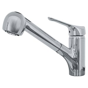vesta gpm hole deck mount spout faucet lever swivel nickel satin handle single kitchen franke consumer ferguson