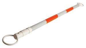 Safety Flag Cone Bar Extends 53-1/2 - 87-1/2 in. in Orange and White SCB6OW at Pollardwater