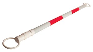 Cone Bar Extends 53-1/2 - 87-1/2 in. in Red and White SCB6RW at Pollardwater