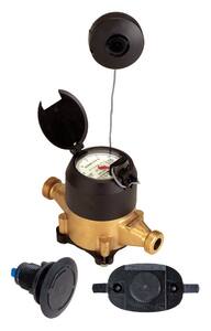 Seametrics MJR Series 3/4 in. NPT 22 gpm Epoxy Bronze and Thermoplastic Cold Water, Reed Switch Pulse Meter - US Gallons SMJR0751G at Pollardwater