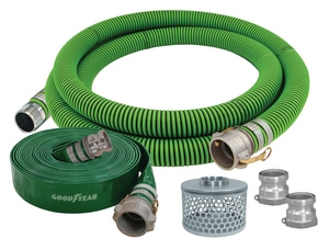 Abbott Rubber Co Inc 50 ft. x 3 in. Plastic and Steel Hose Kit A1220KIT20001130 at Pollardwater