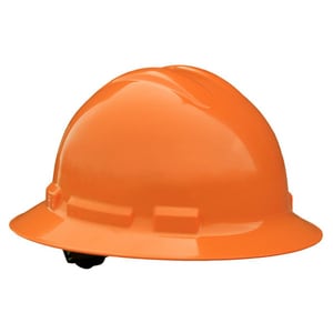 Radians Full Brim Hard Hat with Ratchet Suspension Orange RQHR6ORANGE at Pollardwater