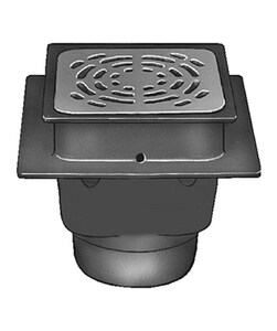 Jay R Smith Sani Ceptor 2 In No Hub Cast Iron Floor Drain