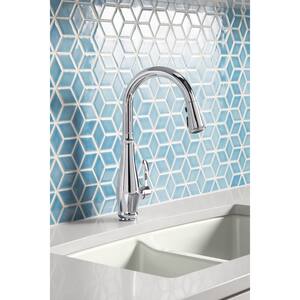 Kohler Cruette Single Handle Pull Down Kitchen Faucet In Polished