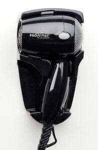 Jerdon Style Proversa™ 1600W 110/120V Wall Mount 2-Speed 2-Heat Setting Hair  Dryer in Black - JHD41B - Ferguson