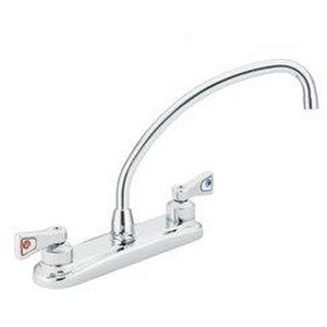 Moen M Dura Commercial Kitchen Faucet With Double Lever Handle