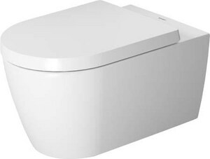Duravit Me By Starck 1 28 Gpf Round Wall Mount Toilet In White Alpin 2529092092 Ferguson